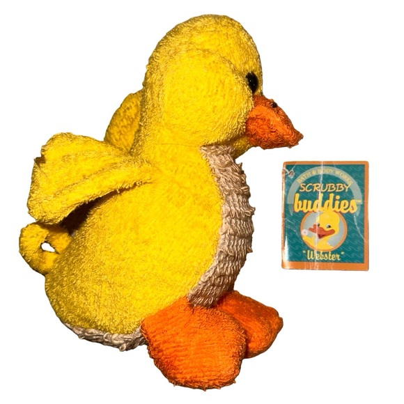 Bath & Body Works Other - Bath & Body Works Scrubby Buddies NEW Webster Duck Kids Loofah Plush RARE